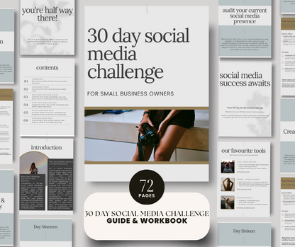 30 Day Social Media Challenge Guide & Workbook