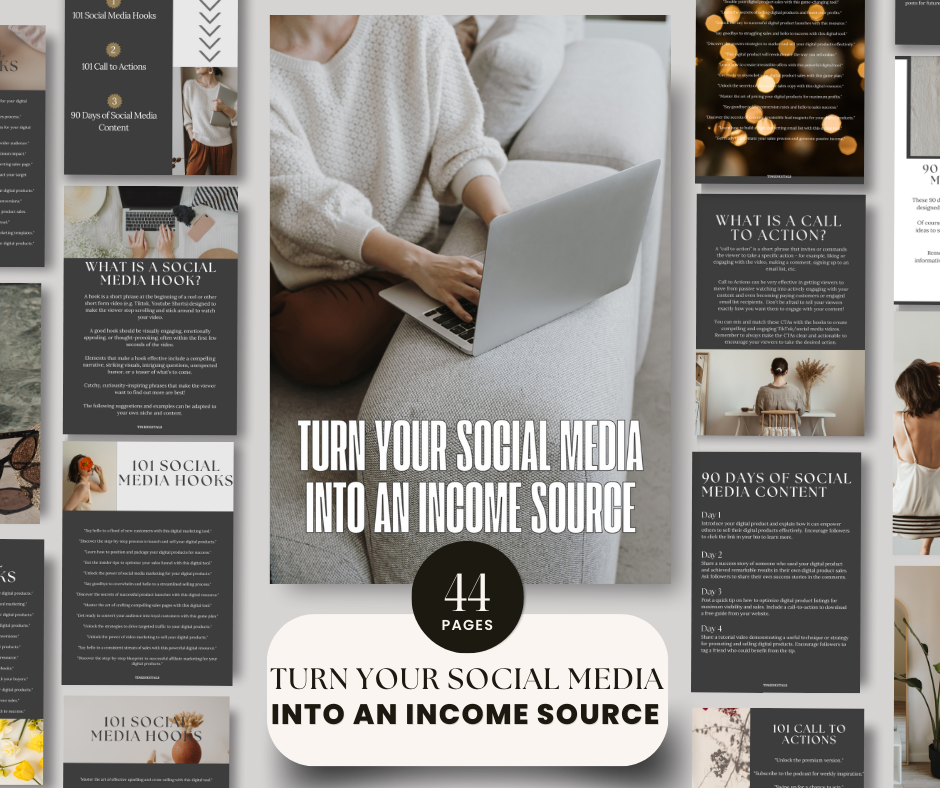 Turn Your Social Media Into An Income Source eBook