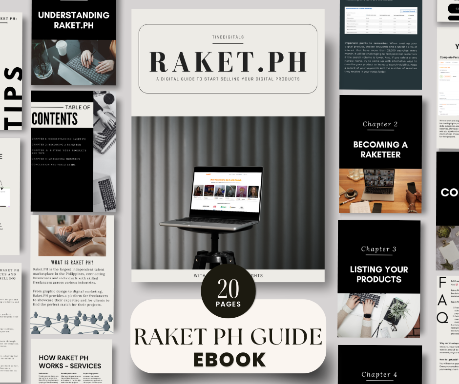 Raket PH eBook Guide with Master Resell Rights + Busy books Bundle