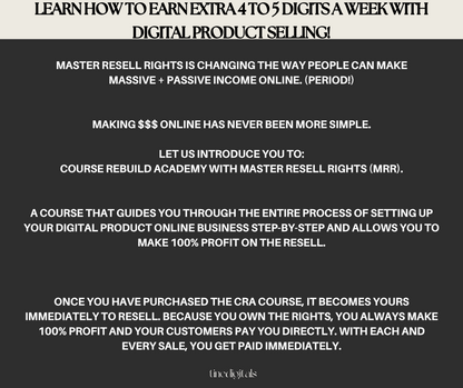 Course Rebuild Academy with Master Resell Rights