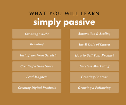 Simply Passive Course with Master Resell Rights