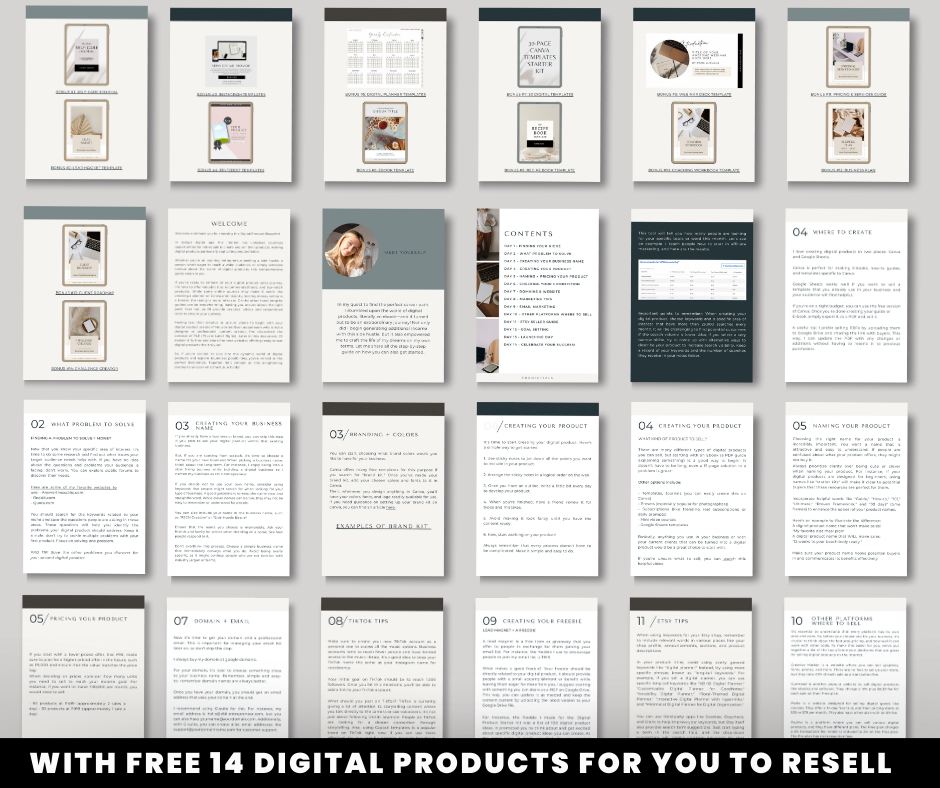 Digital Product eBook + Bundle - 14 Digital Products You Can Resell