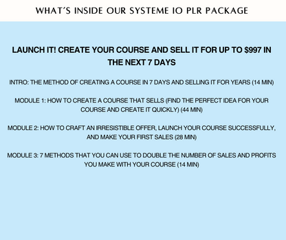 Systeme.io 8-in1 Bundle with Private Label Rights